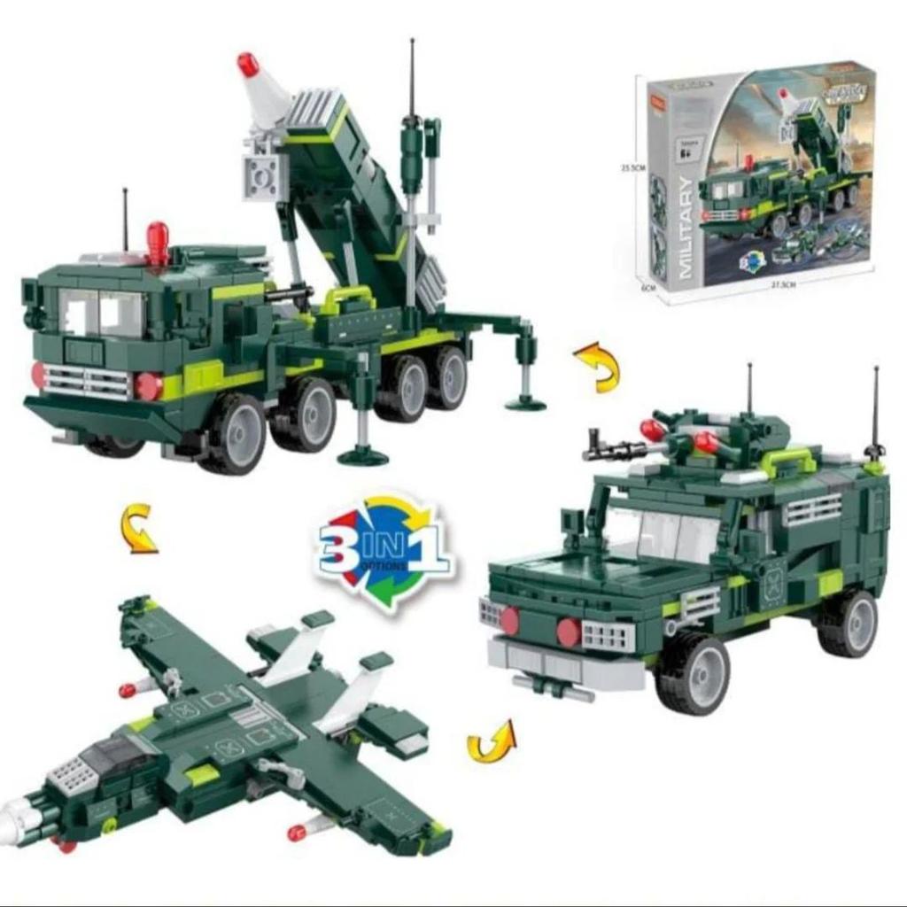 Military 3 In 1 Combat Vehicle Building Blocks – Command The Battlefield — photo 2