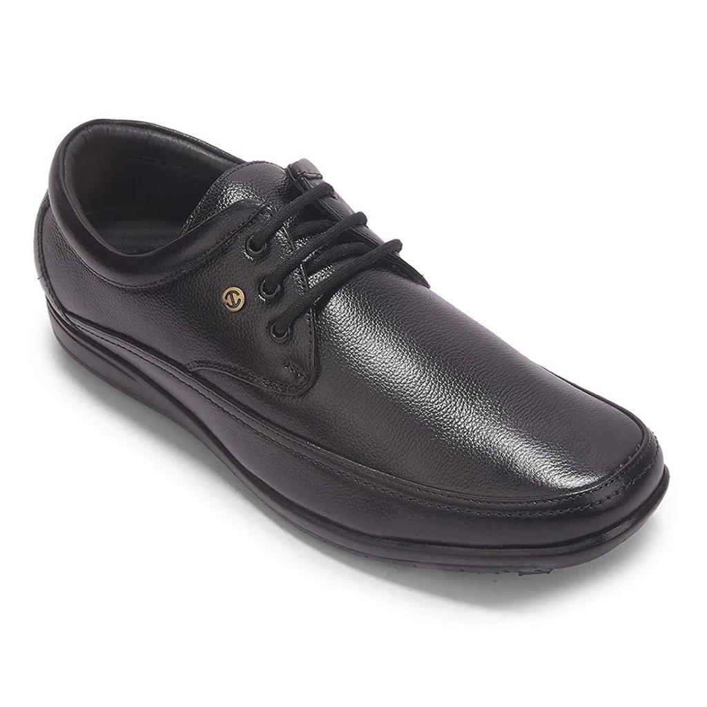 Healers Black Formal Lacing Derby Shoes For Men HA1-12 By Liberty