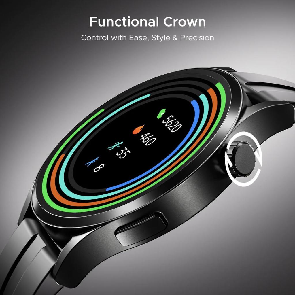 boAt Chrome Horizon | Smartwatch with 1.51" AMOLED Display, Premium Metal Built, VO2 Max, Video Watch Face, Functional Crown — photo 10