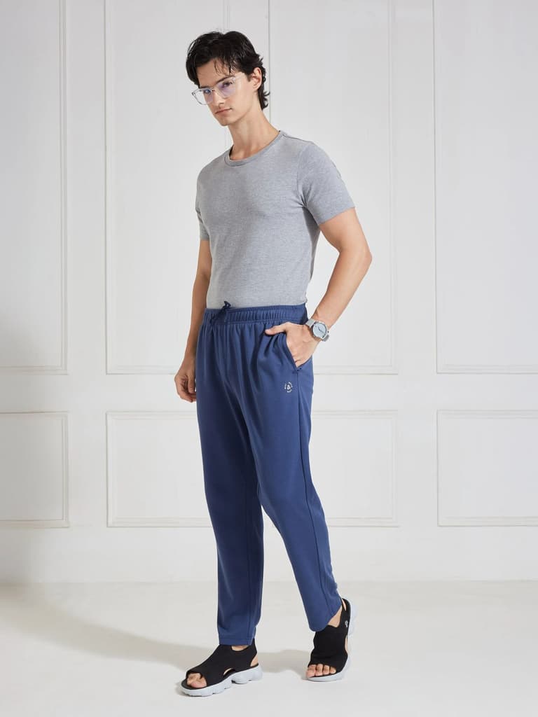 Men's Navy Regular Fit Track Pants — photo 5