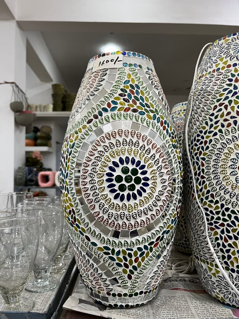 Colorful Vase | Decorative | Ceramic | Multi-colored