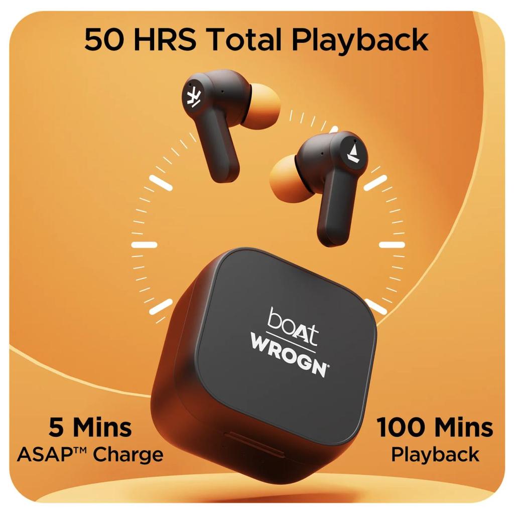 boAt Airdopes Crude | Wireless Earbuds with 50 Hours Playback, ENx™ Technology, ASAP™ Charge, BEAST™ Mode, Bluetooth v5.3 — photo 10