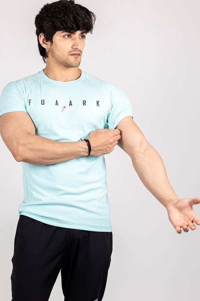 Checks T-shirt Sky Blue — photo 4