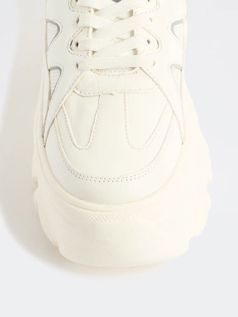 LUNA BLU White Chunky Sneakers — photo 4