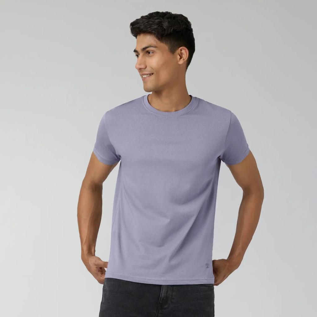 Pace Combed Cotton T-shirts Misty Lilac — photo 4