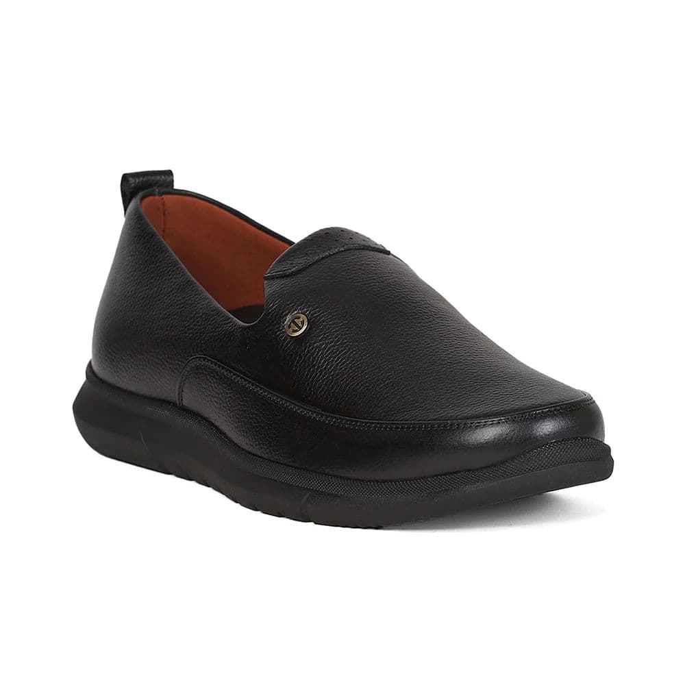 Healers S201-03 Black Casual Non Lacing Slip-on Shoes for Men by Liberty — 6/40 / Black