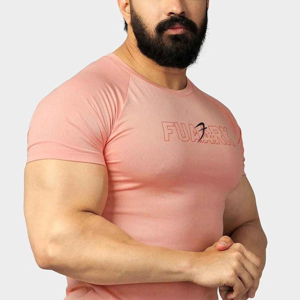 Bold Melange T-shirt Pink