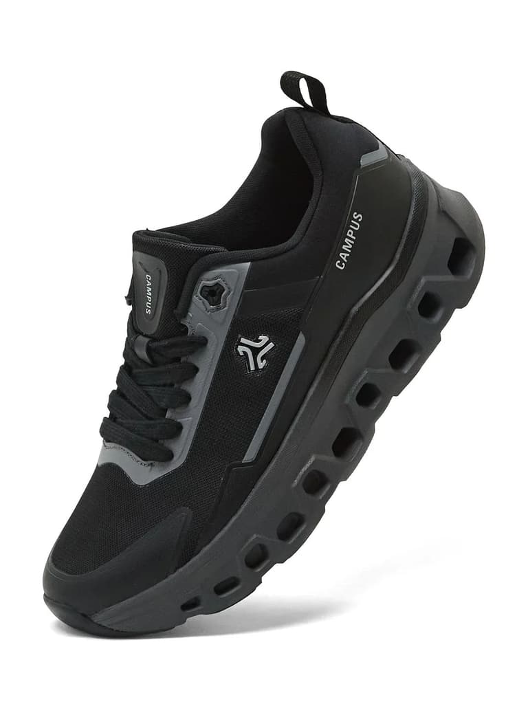 TRASKO Black Men's Running Shoes — photo 3