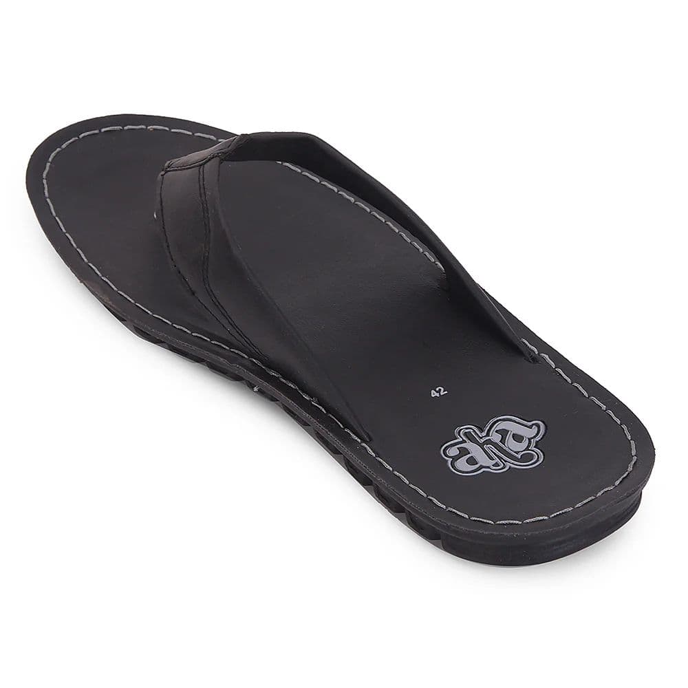 A-HA Black Casual Slippers For Men CHARGE By Liberty — photo 6
