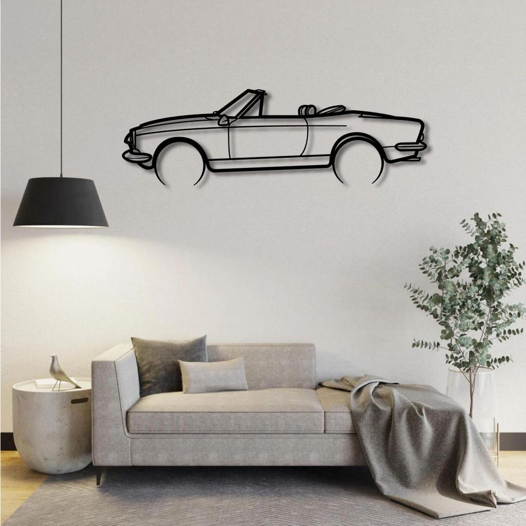 FIAT 124 SPIDER 1966 METAL WALL ART — photo 2