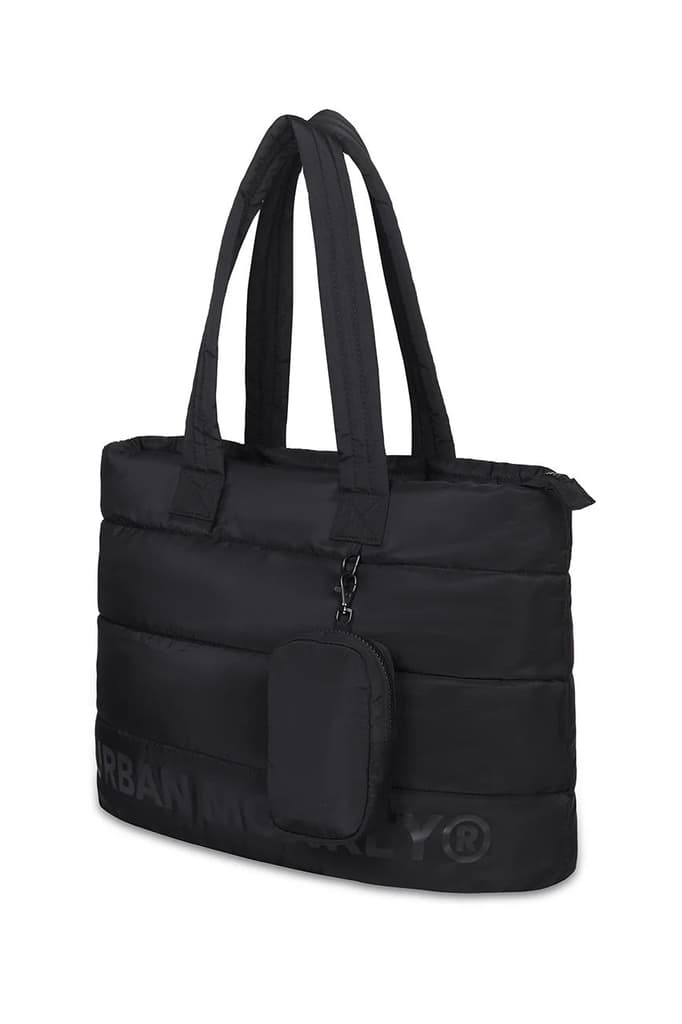 Puffer Shoulder Bag // Black On Black