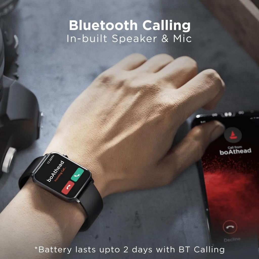 boAt Wave Call | Bluetooth Calling Smartwatch with 1.69" (4.29 cm) HD Curved Display, 150+ Watch Faces, Heart Rate & SPO2 Monitoring — photo 2