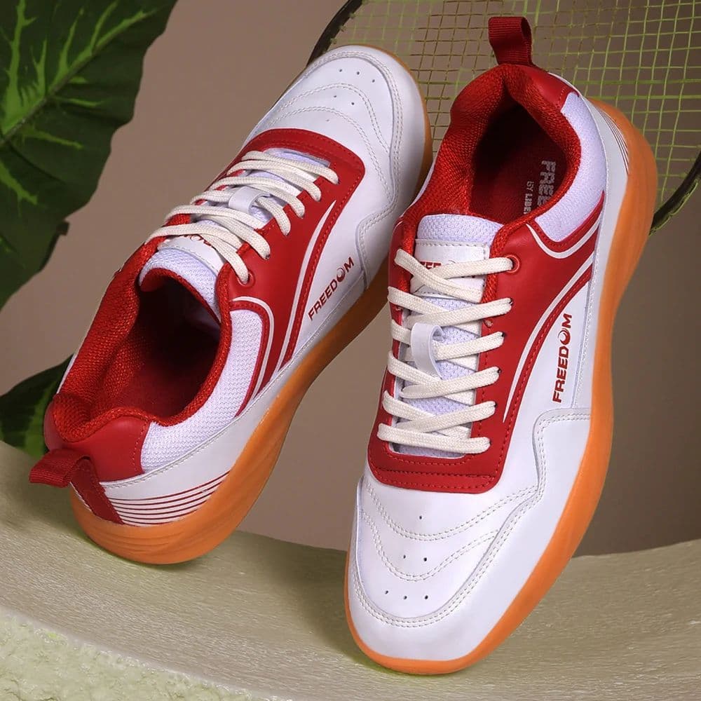 FREEDOM White Sports Non-Marking Paddle/Pickleball & Badminton Shoes For Men SHUSHA By Liberty — photo 4