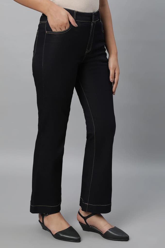 Blue Boot Cut Denim Jeans — photo 4