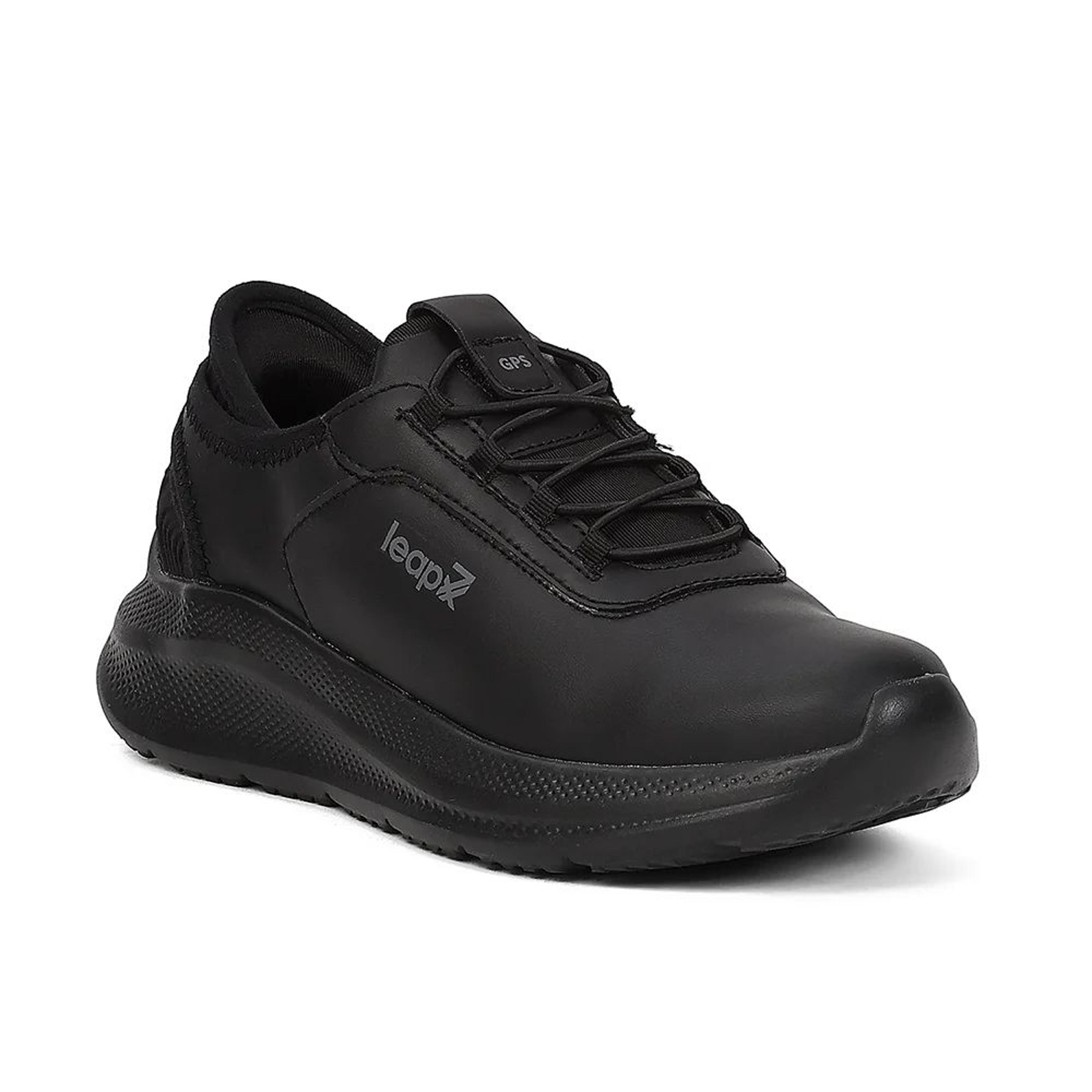 Leap7X EAZYSCHL1G ProTrackTer GPS Black Uniform School shoes for Kids By Liberty