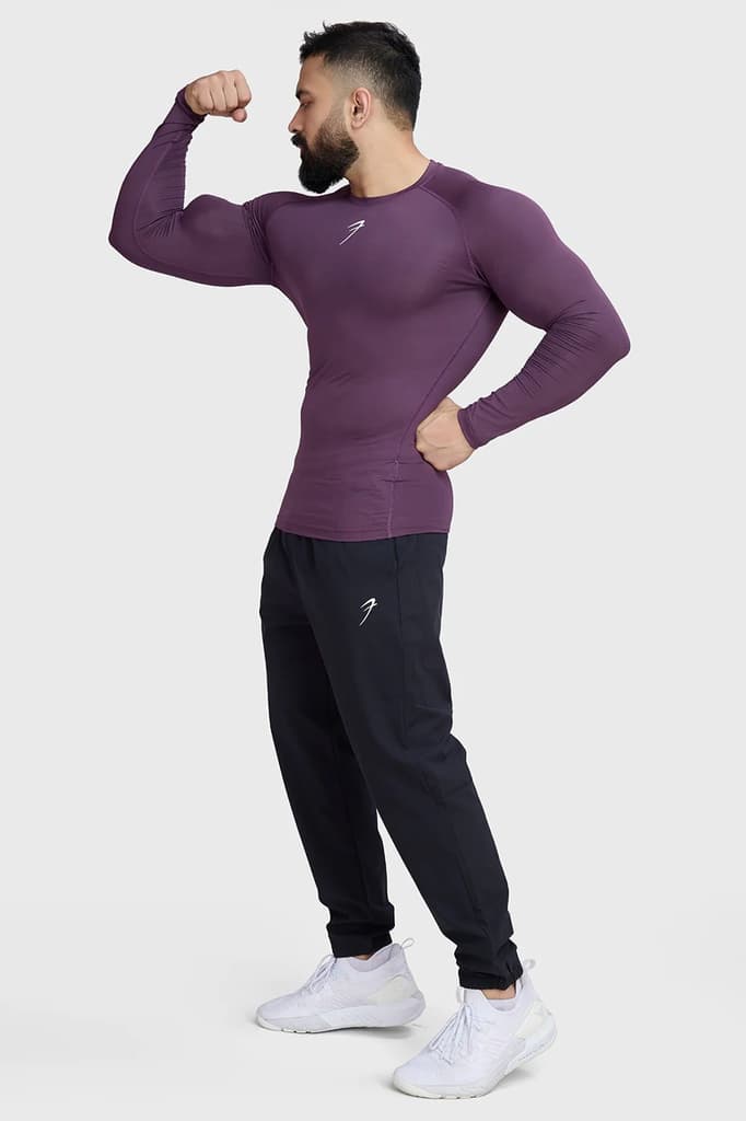 Compression Fullsleeves T-shirt Plum — photo 7
