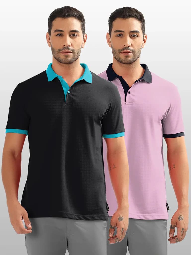 Organic Cotton Polo T-Shirt Pack of 2