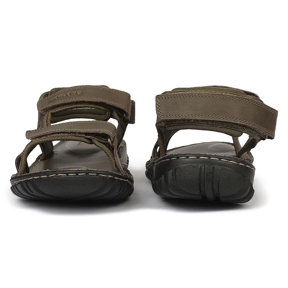 Healers RECARDO702 Sporty Olive Green Velcro Sandal for Men by Liberty — photo 7
