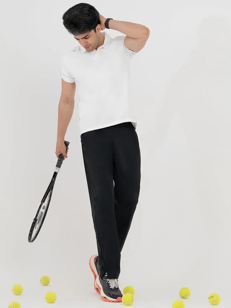 T Shirts for Men in White | Polyester Polo T Shirt — photo 4
