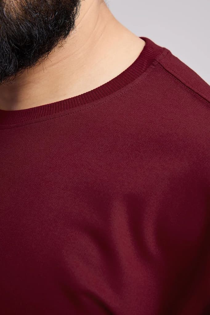 Inspiration Oversized T-shirt Maroon — photo 3