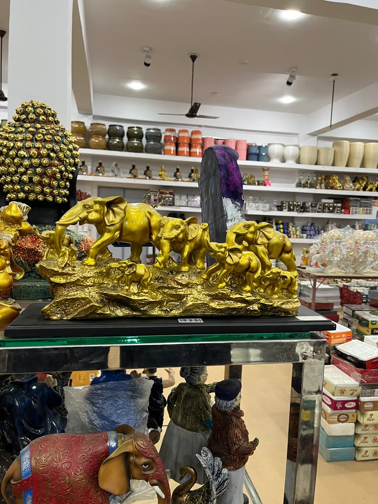 Golden Elephant Statue | Sculpture | Bronze | Gold