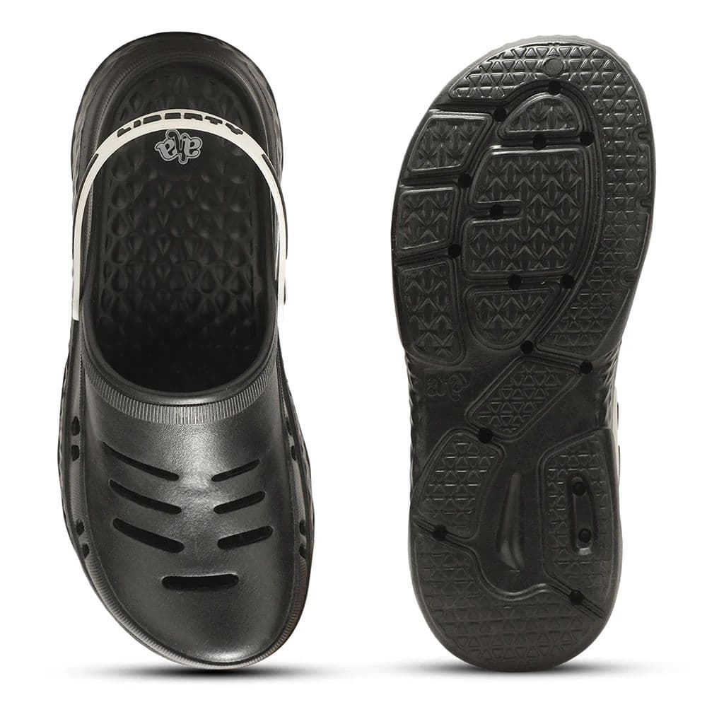 A-HA Casual Black Clogs For Men BEACHRIDEM By Liberty — photo 5
