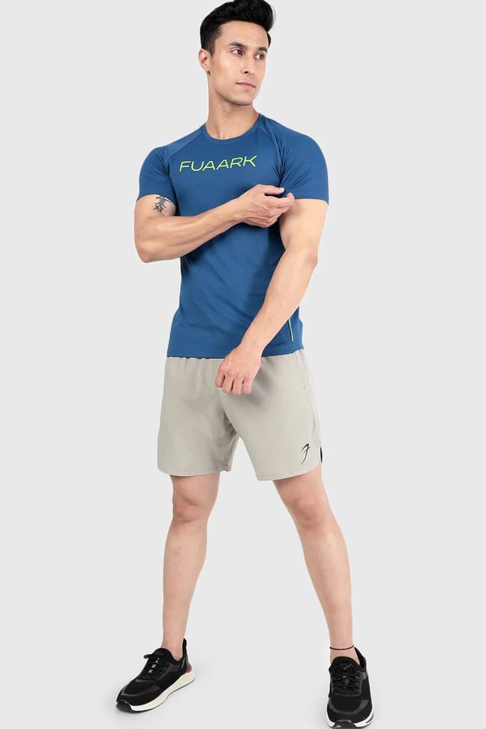 Aura Textured T-shirt Teal — photo 2