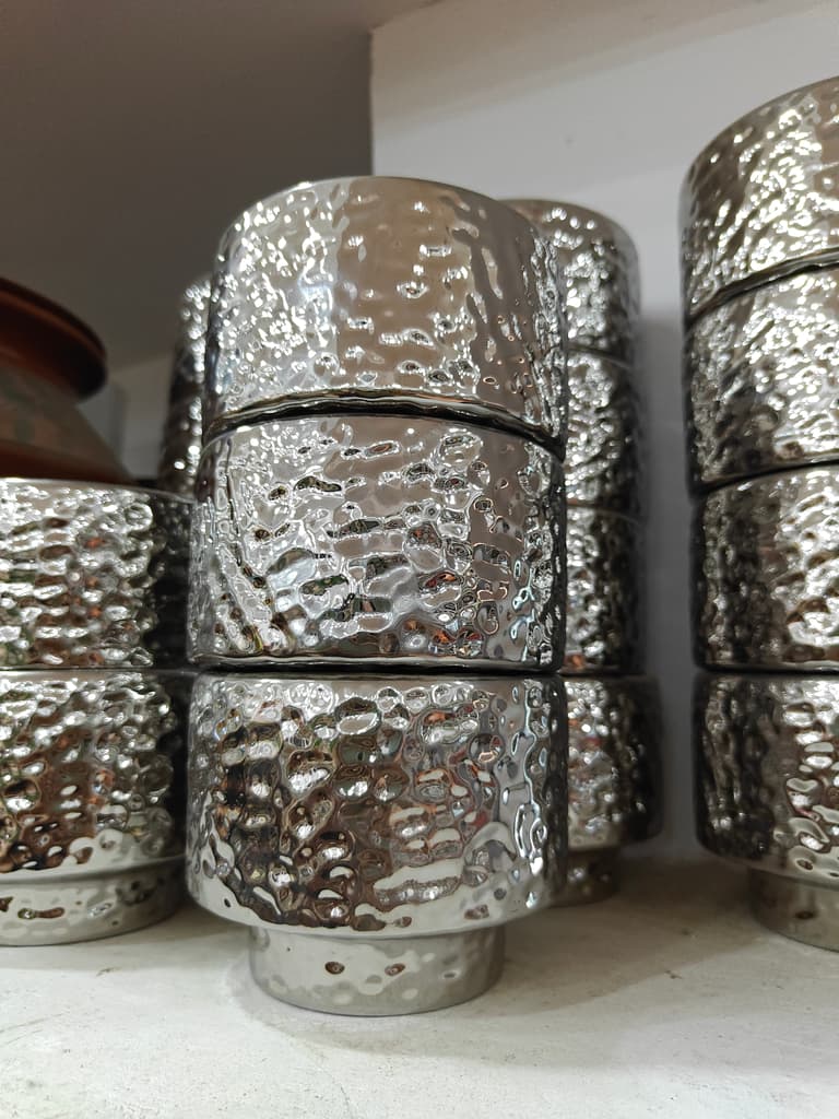 Silver Metal Tray | Kitchen Storage | Modern