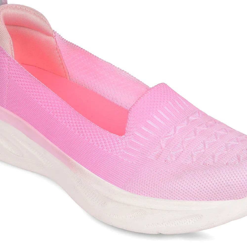Leap7x Pink Non Lacing Casual Shoes For Women SLIPIN-24E By Liberty — photo 5