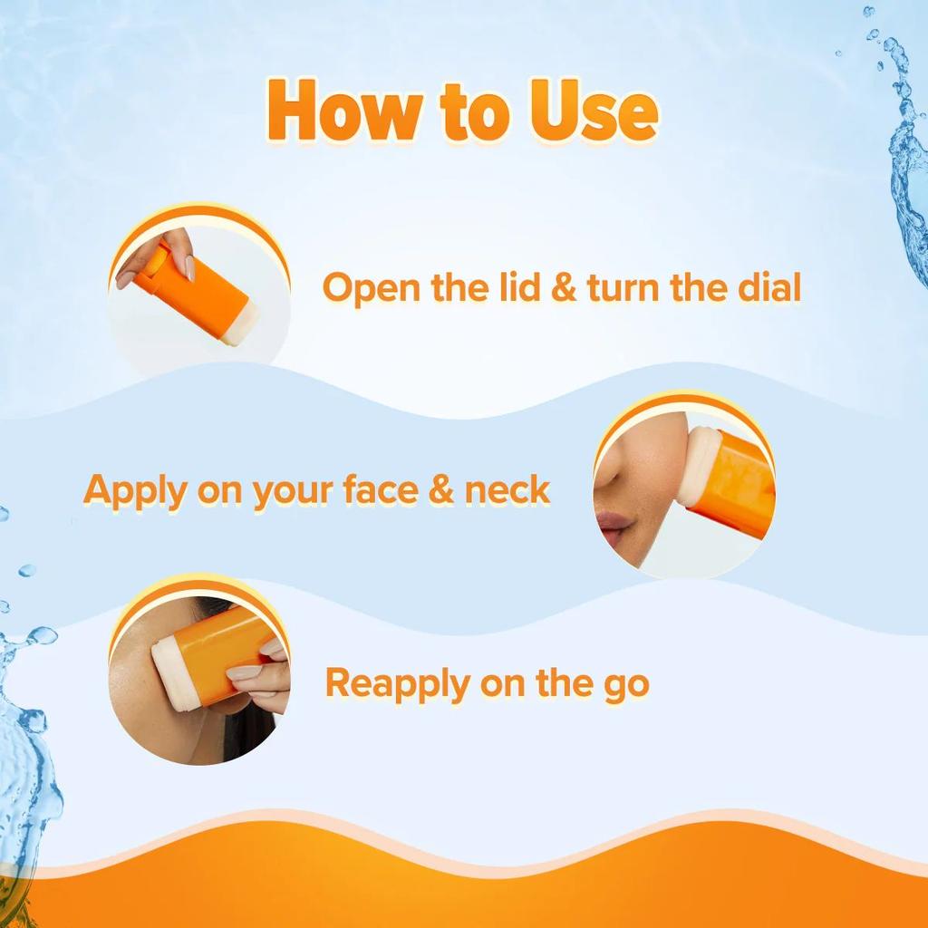 Glow+ Dewy Sunstick with SPF 50+ & PA++++ for Easy Reapplication & No White Cast - 20g