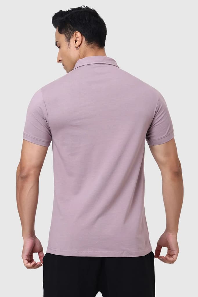 Polo T-shirt Mauve — photo 6