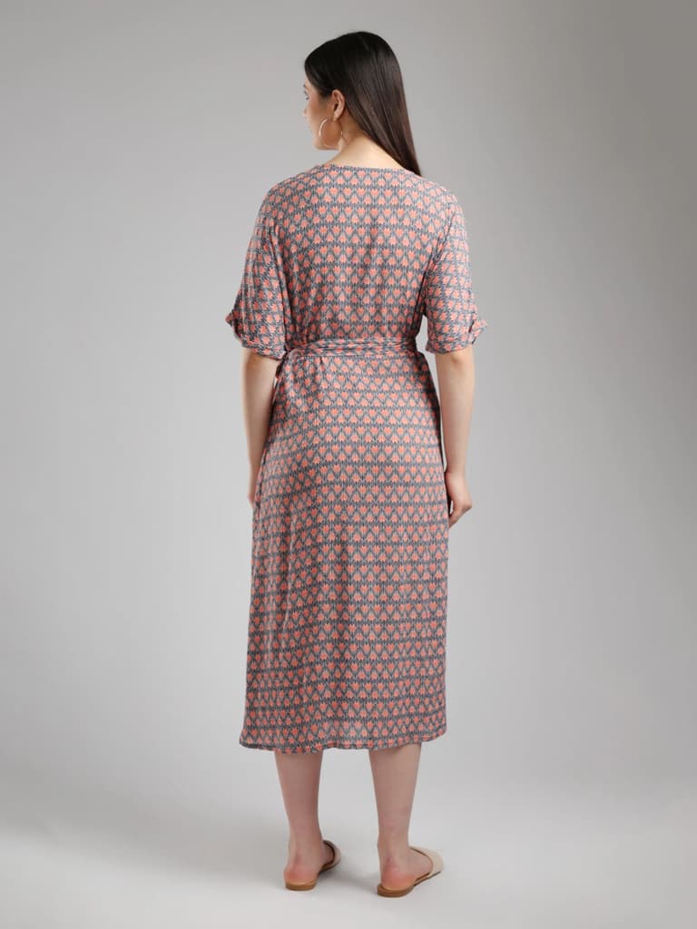 Zuma Wrap Midi Dress — photo 6