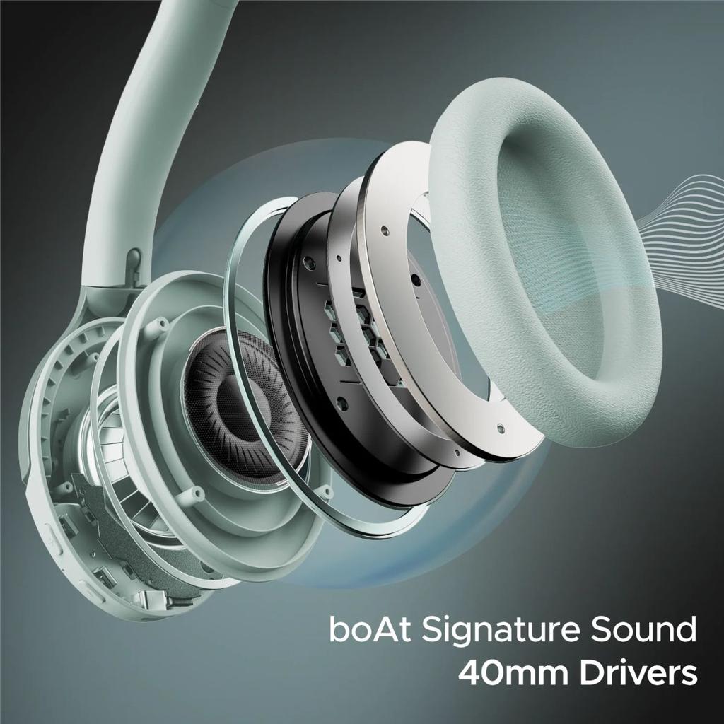 boAt Rockerz 551ANC | Noise Cancelling Wireless Headphone, Upto 100 Hours Playback, 40mm Driver, ENx™ Technology, Custom-tuned EQ Mode — photo 9