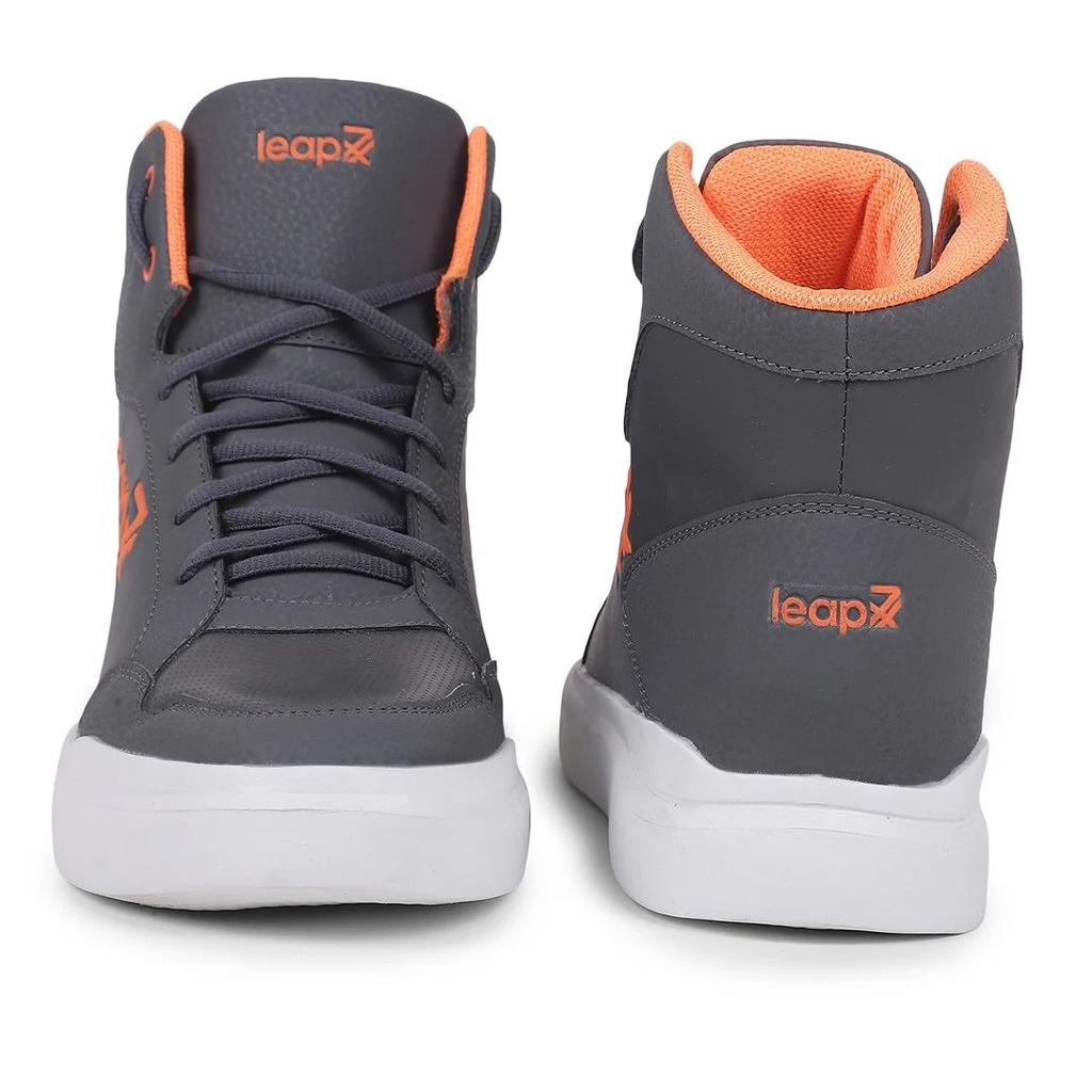 Leap7x Casual Grey Lacing Sneakers VENOUR-1E By Liberty — photo 6