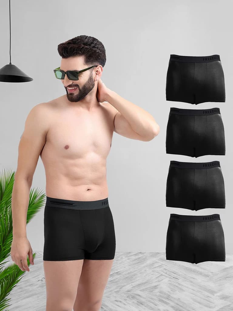 All Same Colors Men's Anti-Bacterial Micro Modal Trunk (Pack of 5) — photo 12