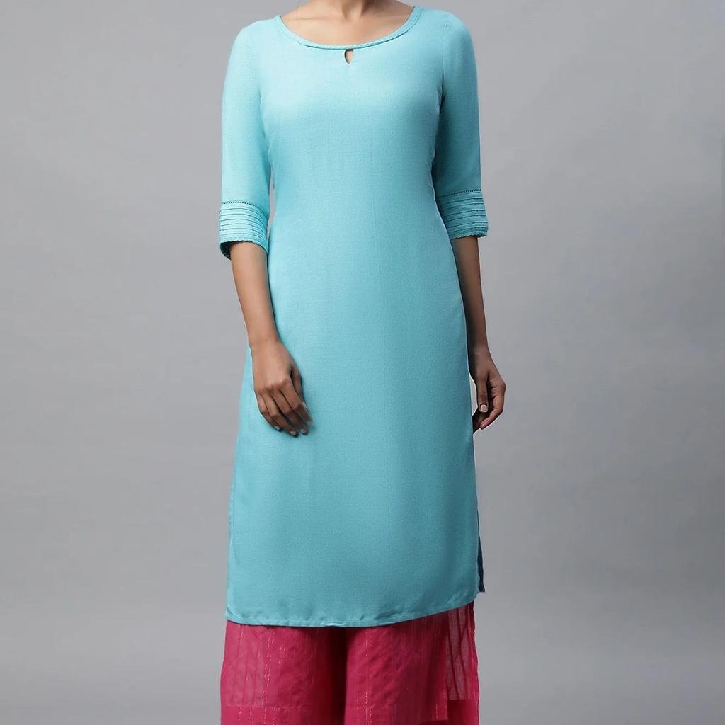 Pink Textured Straight Fit Cotton Palazzo With Drawstring Waist