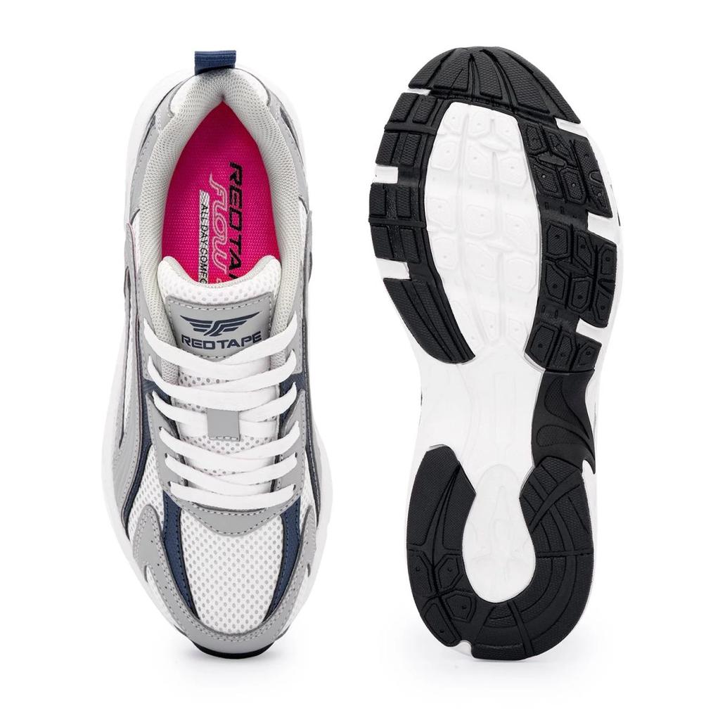 Casual Shoes for Women in White and Grey | Low-Cut Lifestyle Shoes. — photo 5