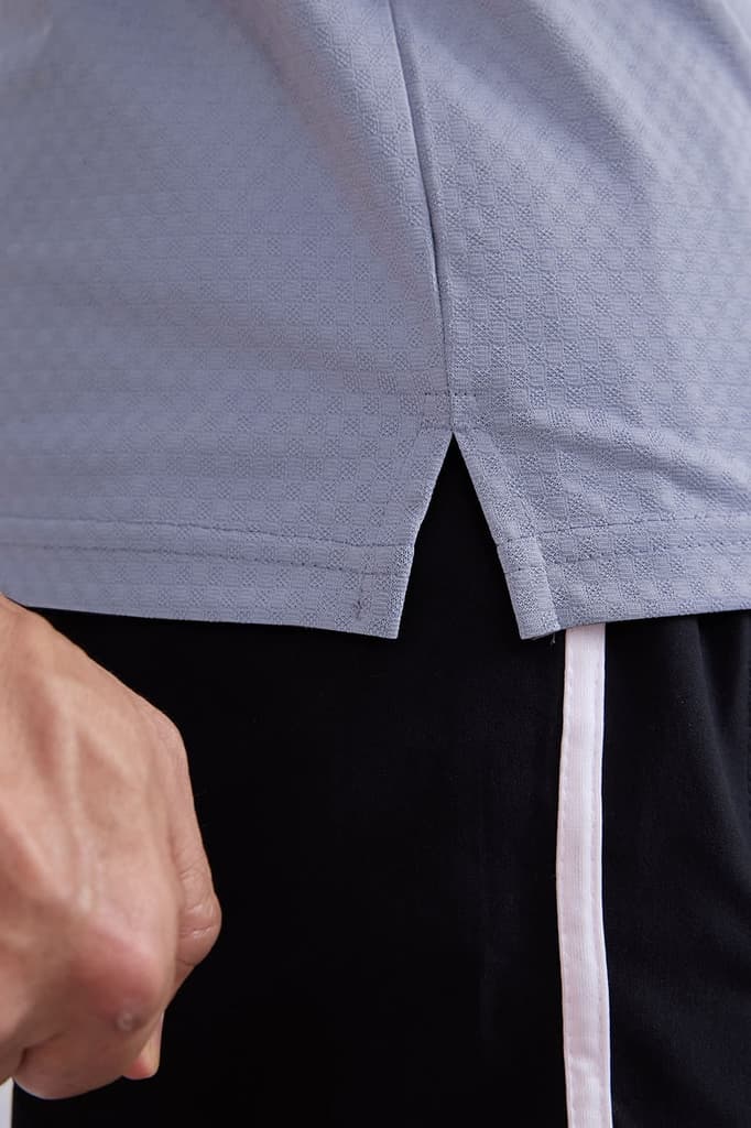 Wave Polo T-shirt Grey — photo 4
