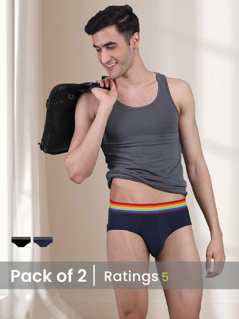 Pride Edition - Men's Anti-Bacterial Micro Modal Brief (Pack of 2)