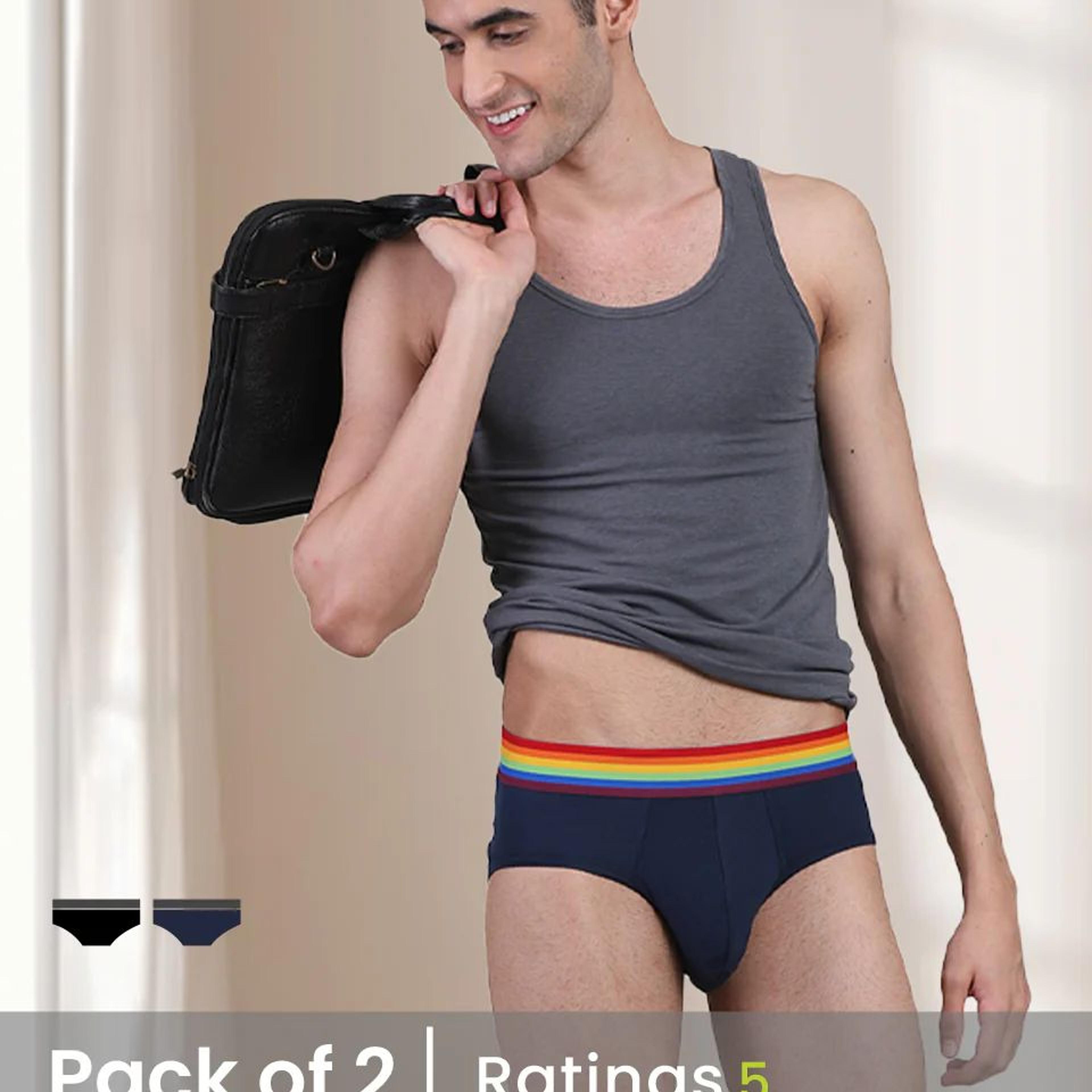 Pride Edition - Men's Anti-Bacterial Micro Modal Brief (Pack of 2)