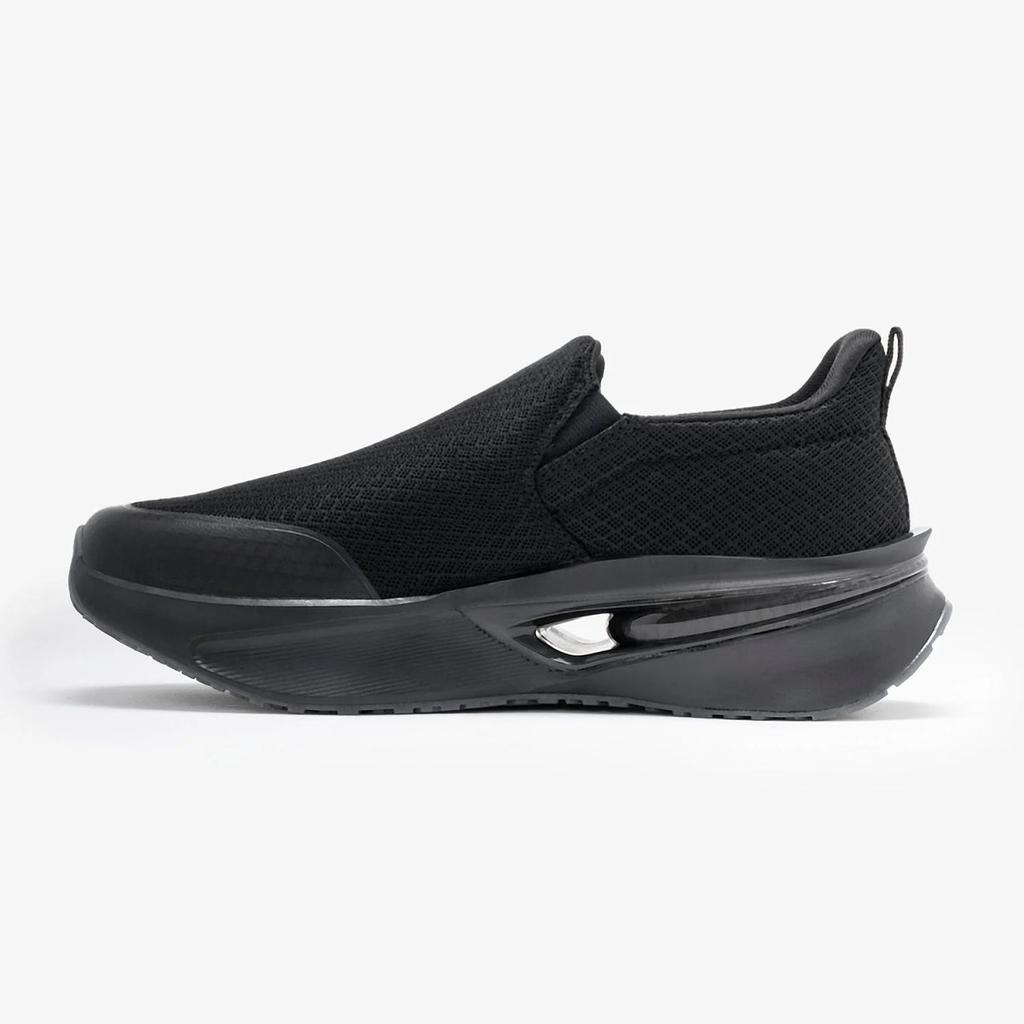 Walking Slip-On Shoes for Men in Full Black | Low-Cut Comfort Shoes. — photo 3