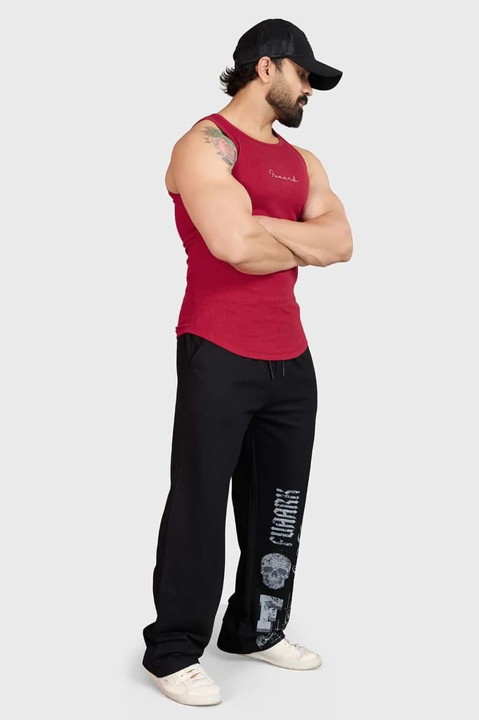 Ribbed Tank Red — photo 2