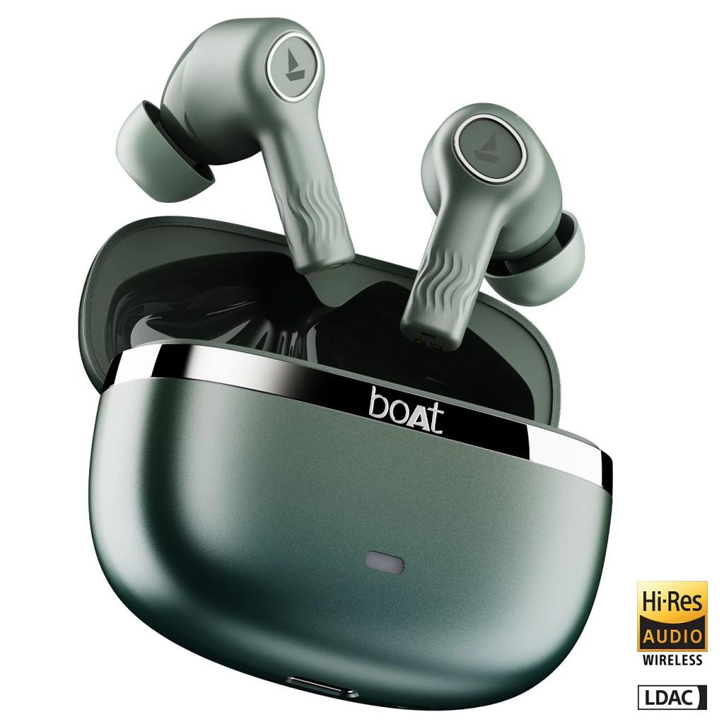 boAt Nirvana Ion ANC Pro | Wireless Earbuds with 32dB ANC, 120 Hours Playback, Dual EQ Modes, LDAC technology, BEAST™ Mode — Northern Lights