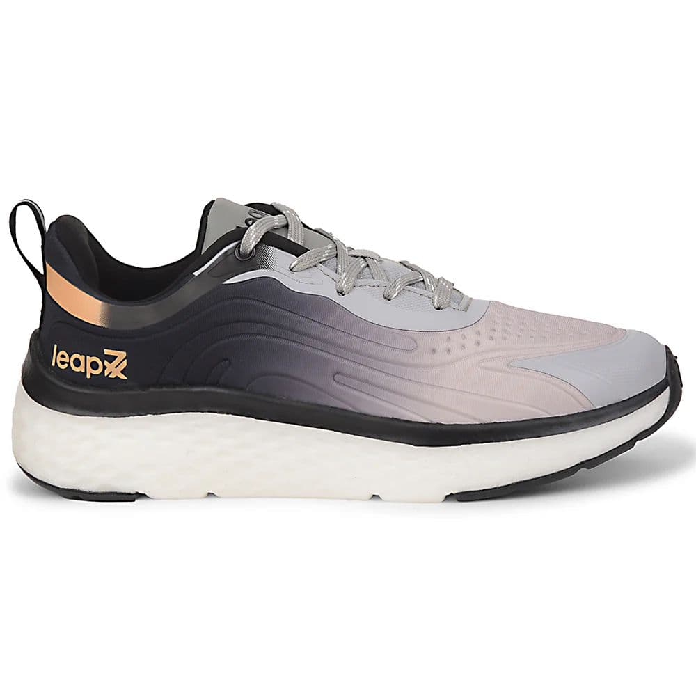 Leap7x Black Sports Lacing Running Shoes For Men NITRUN-10 By Liberty — photo 2
