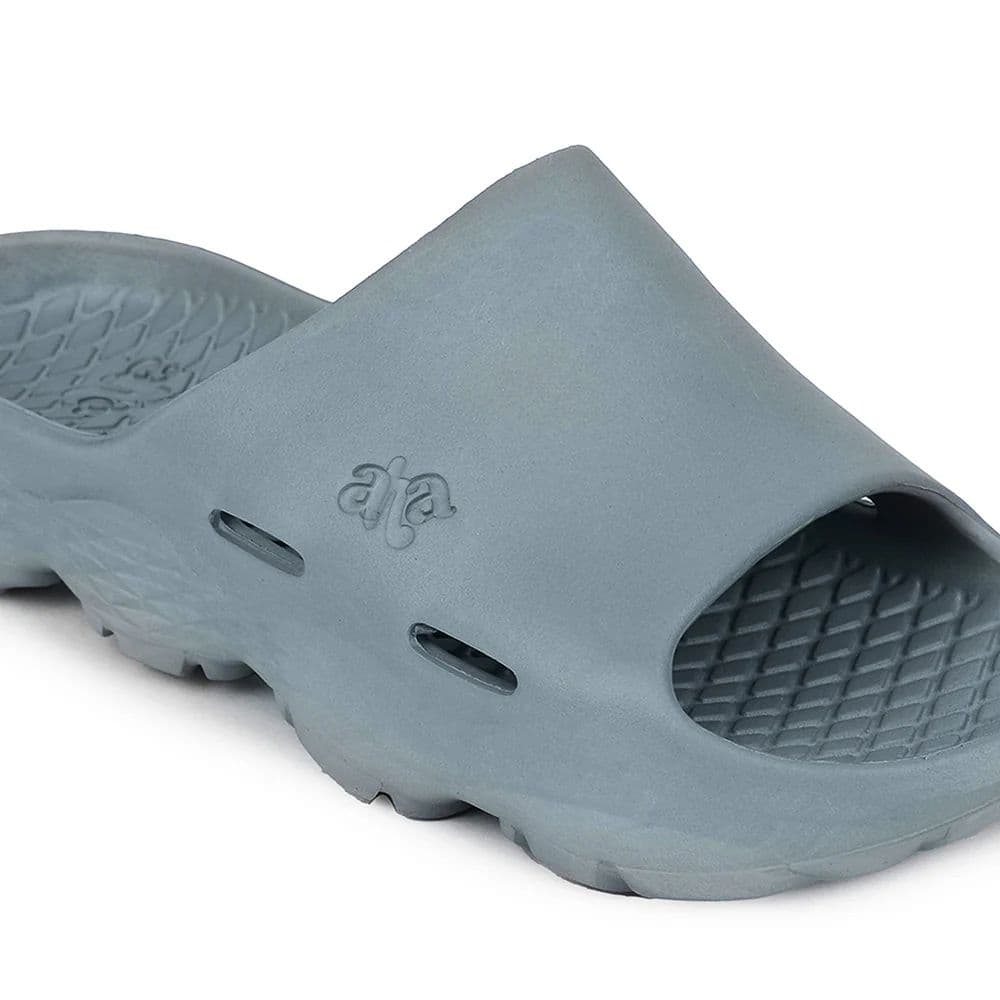A-HA Light Grey Casual Slipper For Men SOFTWALK By Liberty — photo 4
