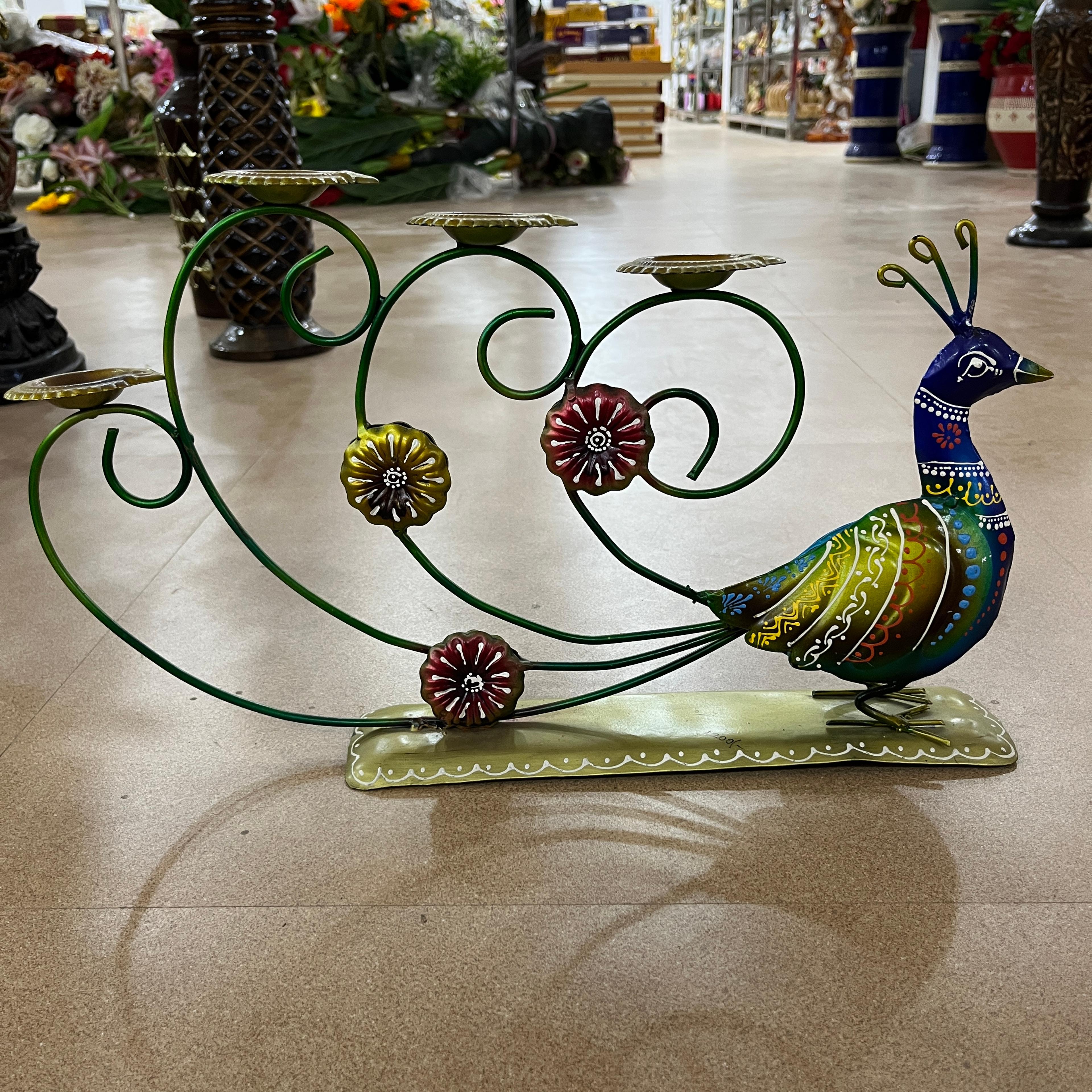 Green and Yellow Vase with Flowers | Vase | Glass | Green and Yellow