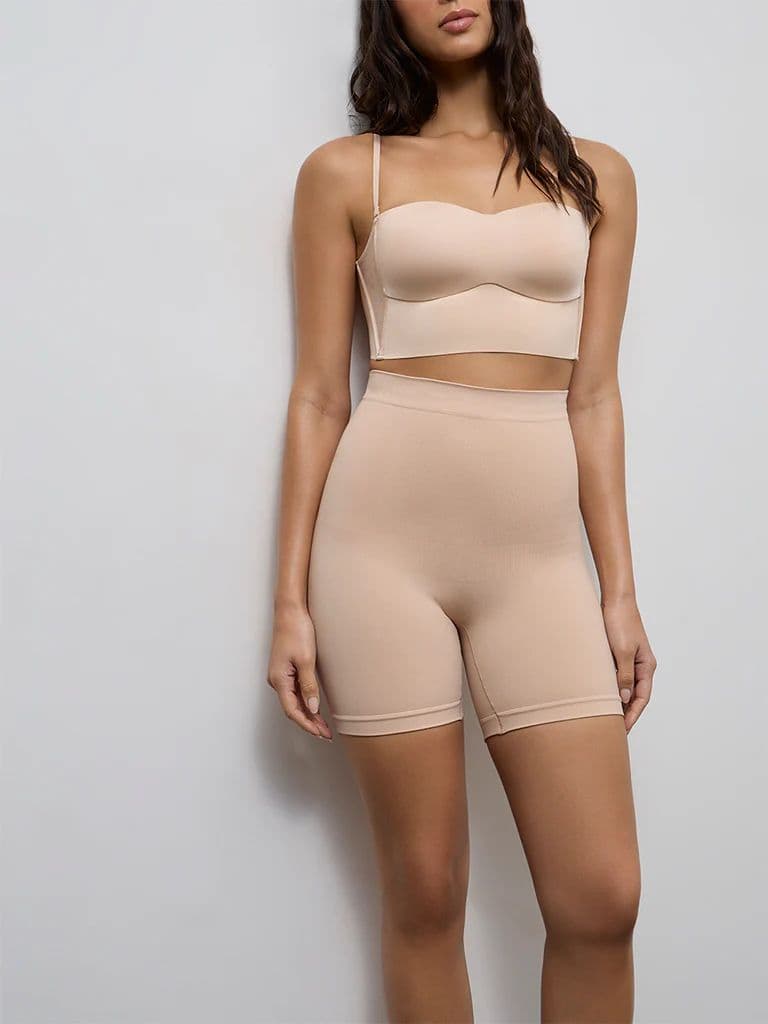 Wunderlove Beige Seam-Free Shapewear Briefs — photo 2