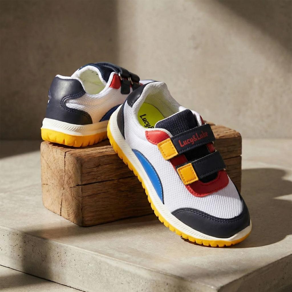 Lucy & Luke White Casual Non Lacing Walking Shoes for Kids JAMIE-K1E By Liberty — photo 2