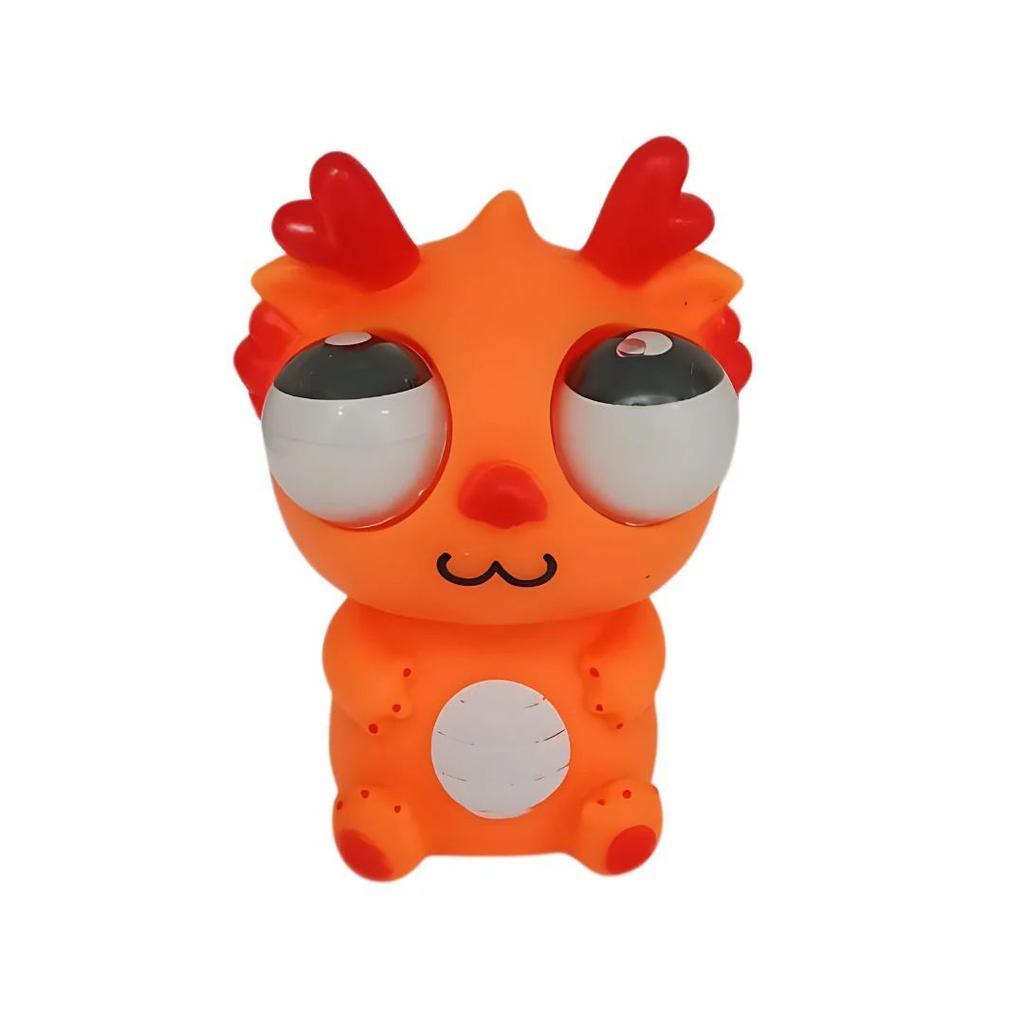 Baby Dragon Squishy Toy | Cool Dragon Stress Buster — Orange