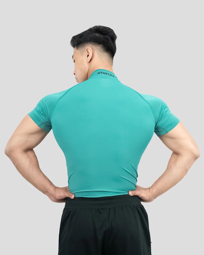 Hustle High Neck Compression T-shirt — photo 5